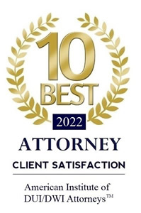 10 Best | 2022 | Attorney | Client Satisfaction | American Institute Of DUI/DWI Attorneys