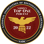 NADC | National Association Of Distinguished Counsel | Nation's Top One Percent | 2022